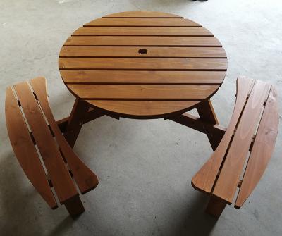 China Durable High Quality Product Outdoor Solid Wood Table Garden Furniture for sale