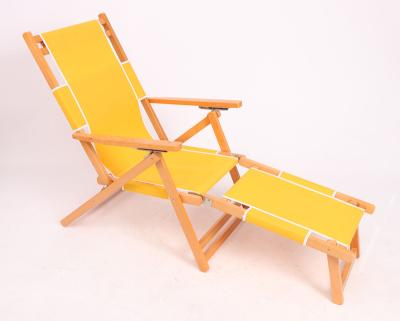 China Quality Modern Factory Directly Sell Camping Outdoor Folding Beach Chair Folding Solid Wood Lounge Chair for sale