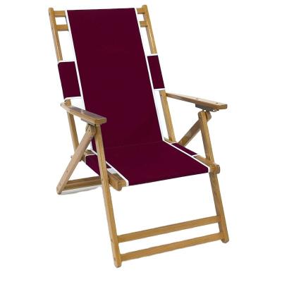 China New Products Durable Sun Folding Sofa Low Wooden Beach Chair for sale