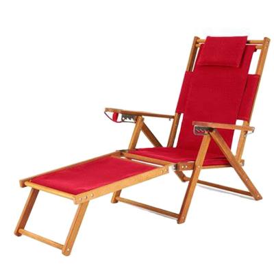 China Modern Newest Wood Folding Reclining Outdoor Beach Pool Lounge Lounge Chair for sale