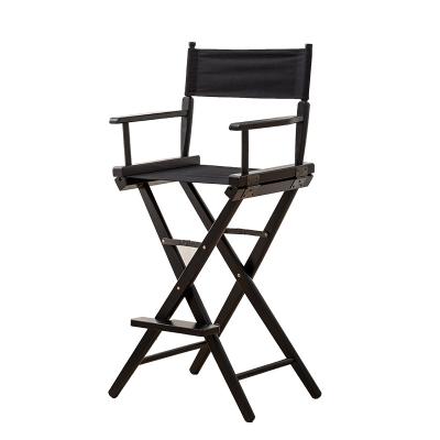 China New Arrival Modern Professional Custom Folding Black Wooden Directors Chair for sale