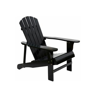 China Durable factory custom logo printed outdoor black adirondack wood chair for sale for sale