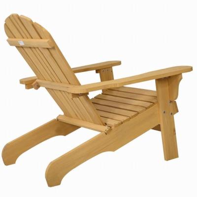 China Hot Sale Durable Solid Fir Outdoor Patio Garden Lounge Ski Adirondack Wood Chair for sale