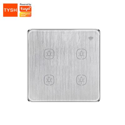 中国 TYSH Tuya Low Power Wifi 4 Band Touch Stage Voice Control Lamp Switch Wireless Smart Home 86