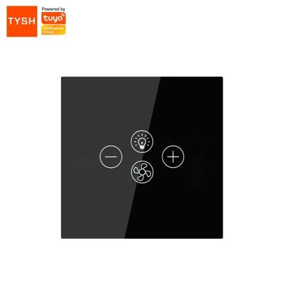 中国 Timer Function For Ceiling Fan/Share Function With Your TYSH Family Members Real Time Status Shows Wifi Control Switch Panel Fan Glass Control Switch 販売のため