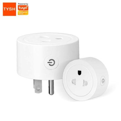 Cina TYSH Residential/Multi-Purpose US Tuya Smart UK Wireless Power Eu Socket Alexa Voice Control Electric Mini WiFi Smart Plug with Plug in vendita