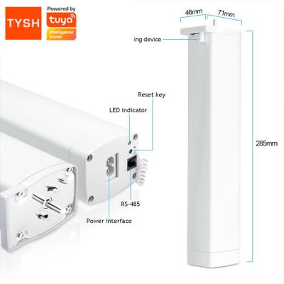 China Tuya Smart Remote Control Alive Switch Wall Touch Morden TYSH Smart WiFi Electric Motorized Curtain Motor Curtains System for sale