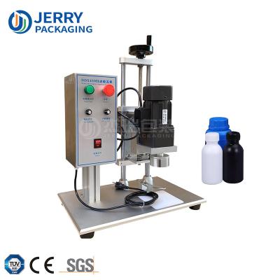 China Effectively Capping Electric Semi Automatic Spray Water Beverage Hand Sanitizer Caps Screw Sealing Table Top Capping Machine for sale