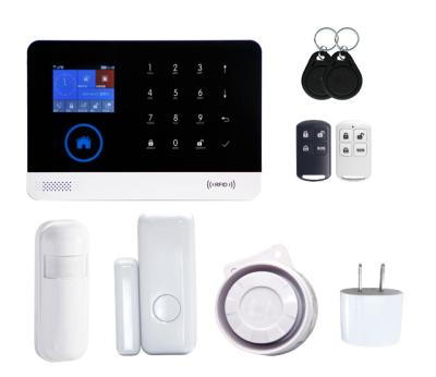 China PGST Personal WIFI GSM Wireless IOS Android APP LCD Display Home Burglar Remote Control Security Alarm System for sale