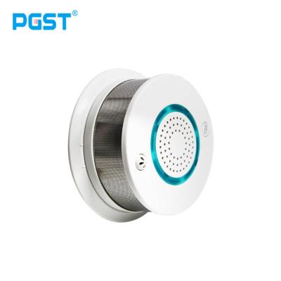 China PGST PA438G Fire Alarm Remote Control Standalone Independent Smoke Detector GSM SIM Card SMS Message for House Security for sale