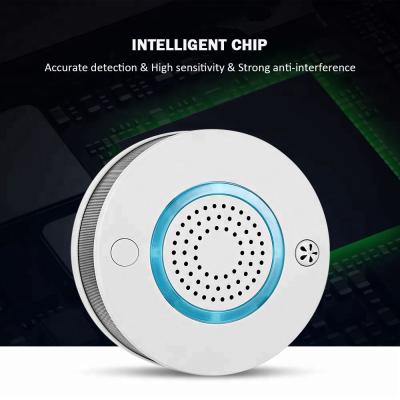 China GPRS Networking Remote Control Smoke Detector for Fire Alarm System GSM Wireless Smoke Detector Alarm Host Support EN14604 for sale