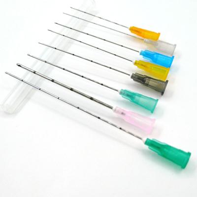 China Beauty Salon Best Selling 30g 50mm Micro Fine Syringe Filler Needle Cannula For Dermal Fillerc for sale