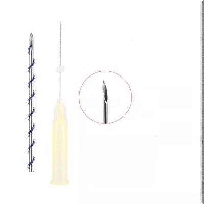 China Skin Lift Face Lift Beauty Product Use Sharp Needle 30G 25mm Screw Pdo Thread for sale