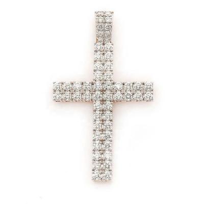 China FASHIONABLE Bohemian Jewelry 18k Gold Plated 925 Sterling Silver Luxury Big Cross Pendant For Necklace for sale