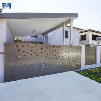 China Easily Assembled Latch Vinyl White Laser Cut Garden Fence Metal Disinfection Compound Gold Corten Steel For Exterior House Sheep PVC Aluminum Door for sale