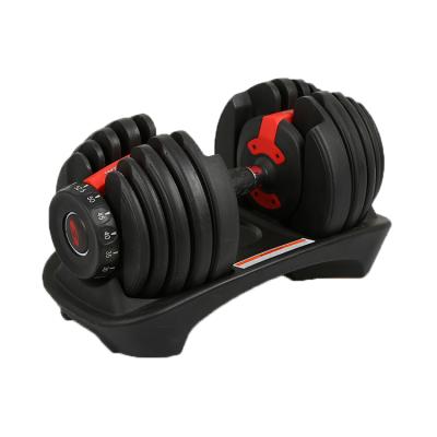 China Factory direct sale black low price adjustable dumbbell 40kg 90lb for sale