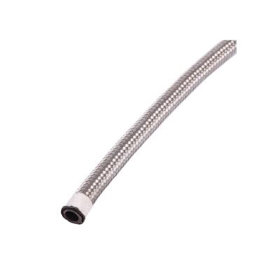 China Oil Performance Parts AN8 Stainless Steel Wire Braid Flexible Rubber Fuel Hose for sale