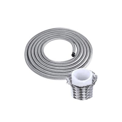 China BJR Oil Stainless Steel Hose AN6 PTFE Braided Fuel Oil Hose Line for sale