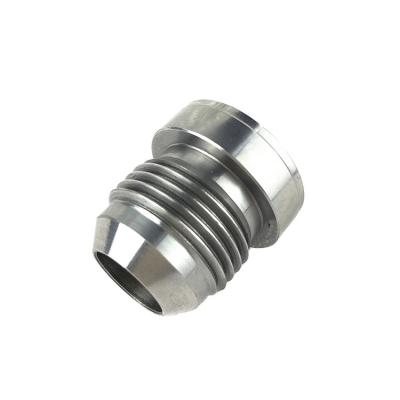 China Automotive Fuel Oil Line BJR Aluminum Male Bung Adapter High Performance Welding Fit Coupler For Oil Cooler for sale