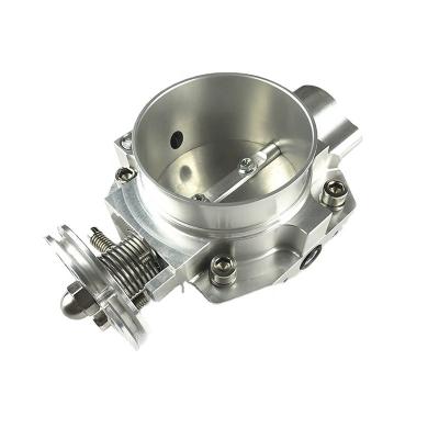 China BJR Universal Aluminum 75mm To 102mm Silver Billet Throttle Body for sale