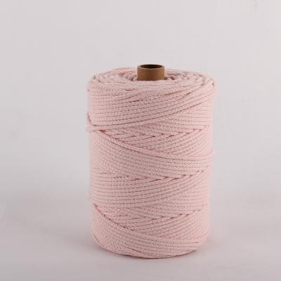 China Bags New Arrival 4ply Yarn Hand Knit Cotton Rope 5mm Macrame Rope Crochet Blend Clor T-shirt Yarn for sale