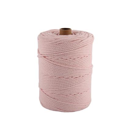 China Bags Wholesale 3mm Macrame Cotton Rope Colored Recycle 100% Cotton Rope Cotton Rope Yarn for sale