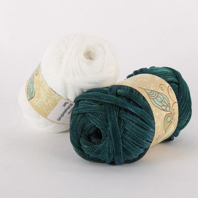 China Hot Selling Twisted Crochet Color Cotton Fancy Yarn Cotton Rope Recycled Fancy Yarn for sale