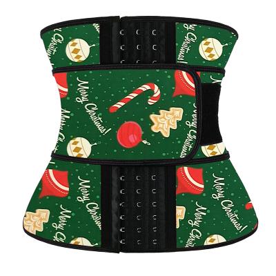 China Simple NANBIN Antibacterial Christmas Copy Hooks Shapers Adjustable Belt Waist Trainer Corset Wholesale for sale