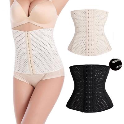 China Wholesale Antibacterial Plus Size High Waist Trainer Compression Slimming Belt Weight Loss Corset Sweat Shaper Fajas Women Waist Trainers for sale