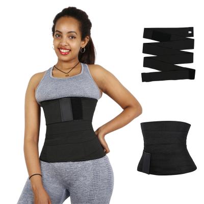 China Antibacterial Waist Shapers Plus Slimming Wholesale Women Ladies Fitness Sports Bandage Belt Trainer Elastic Waist Tummy Shaper Wrap for sale