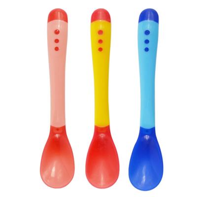 China Food Grade BPA Free Non-Toxic Soft Soft Baby Gently Feeding Toddler Utensils Silicone Baby Tilted Spoon for sale