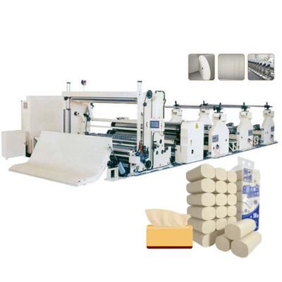 China Automatic Hotels CE Certificate Toilet Paper Tissue Paper Roll Rewinding Making Machine Production Line for sale