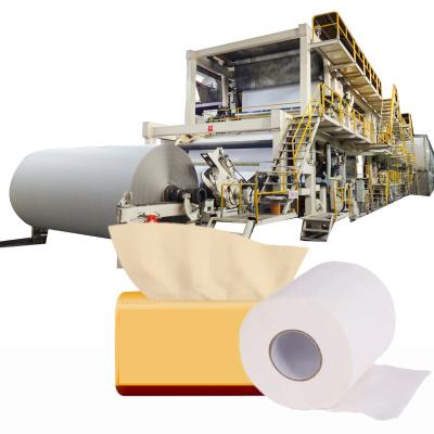 China Small Corrugated Cardboard Making Machines Automatic Toilet Paper Tissue Paper Making Rewinding Machine for sale