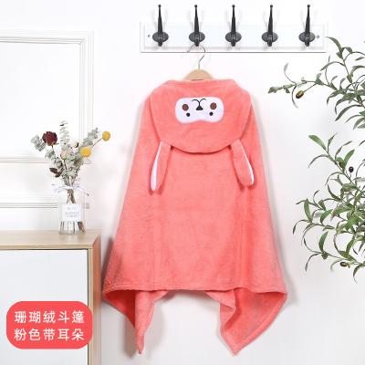 China 100% Child Safe Cotton Soft and Super Absorbent Woven Baby Skin-Friendly Kids Towels Baby Bath Towel Square Plain Printed Infant for sale