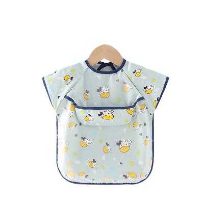 China Toddler Bib Oil Proof Clean Feeding Cute Kids Adjustable Soft Waterproof Customizable Antibacterial Easily Aprons for sale