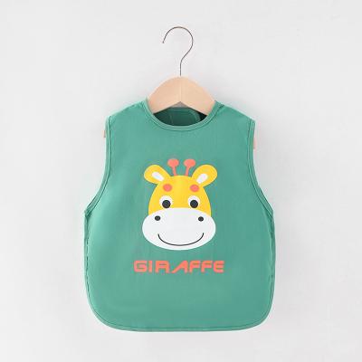 China Antibacterial Hot Selling Long Sleeve Baby Bibs Children's Smocked Clothing With Pocket Set Long Sleeve Baby Bibs for sale