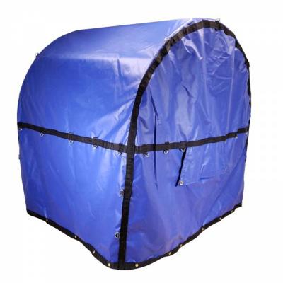 China TZTY 18oz Anti-UV Black Vinyl Coil Cover Rolled Steel Aluminum Coils Coil Bag Truck Trailer Trap Flat Tarp for sale