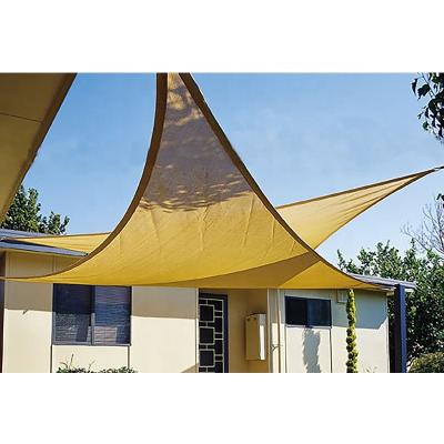 China D Ring On 4 Corner Cheap HDPE UV Stabilized Garden Sun Shade Net Sun Sail Custom for sale