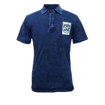 China Anti-pilling 2021 Summer Men's Polo Collar T-shirt Slim Fit Casual Men's Polo Shirt Jean Shirt for sale