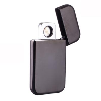 China New Product Simplicity Cigarette Lighter Dual Arc USB Charging Lighter Windproof Power Display for sale