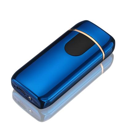 China New Product Simplicity Cigarette Lighter Dual Arc USB Charging Lighter Windproof Power Display for sale