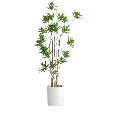 China Best Quality Shop Decoration Green Plant Door Opening Tree Indoor Home Decoration Large Artificial Dracaena Reflexa for sale