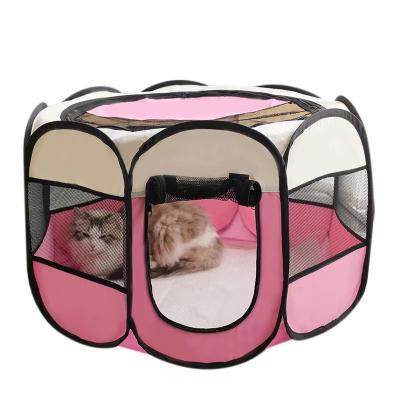 China Sustainable Dog Cat Cage And Houses Product Octagonal Rest Play Pet Cage for sale