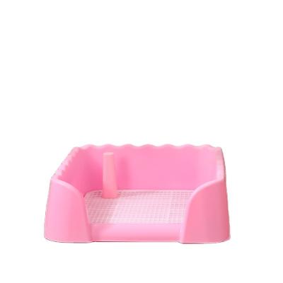 China Viable Cat Litter Box With Scoop And Shield Durable Detachable Cat Kitty Toilet pp Design Pet Partially Enclosed Open Top Cleaning for sale