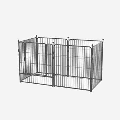 China Breathable Custom Folding Metal Dog Playpen Puppy Outdoor Exercise Fence Barrier Large 8 Panels for sale