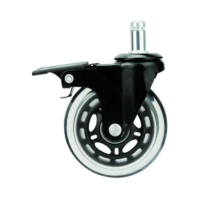 China Hot Selling PIVOT WBD Amazon 3 Inch Stem Furniture Office Chair Locking Caster Wheels for sale