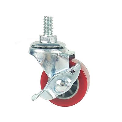 China WBD Rigid Maker 2 Inch Stainless Steel Casters Industrial PU 50mm Wheels for sale