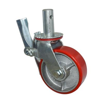 China PIVOT WBD 8 inch heavy duty scaffolding PU caster wheels for sale