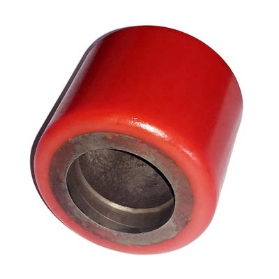 China WBD de ruedas de Para de montacargas flat free forklift polyurethane hydraulic caster pallet truck wheels for sale