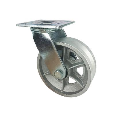 China Slideway WBD 4/5/6/8 Inch Heavy Duty Cast Iron V Groove Swivel Caster Wheels for sale